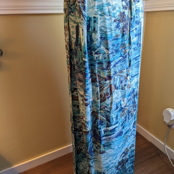 Vintage Natalie and me a div rousso apparel group silk wrap maxi skirt - Picture 8 of 11